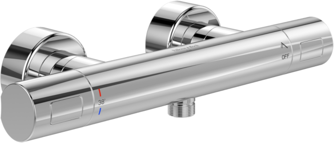 Villeroy und Boch Villeroy & Boch Universal Taps & Fittings Brause-Thermostat TVS00001700061 rund, Wandmontage, chrom