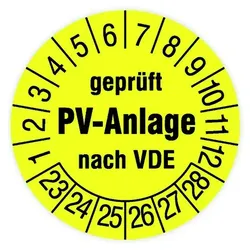 Cimco Werkzeuge Prüfplakette PV-Anlage 182701