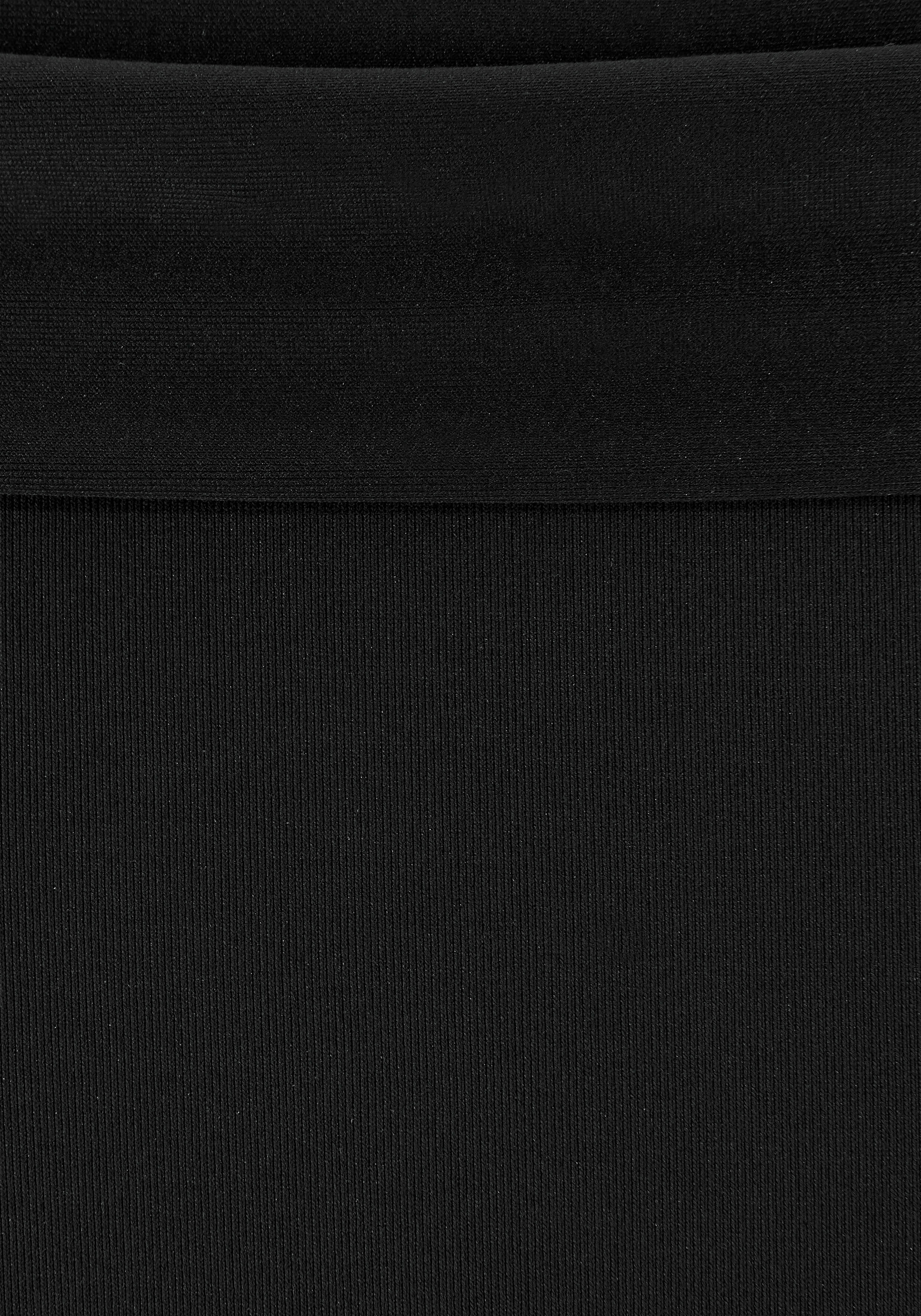 Push-Up-Bikini S.OLIVER, Damen, Gr. 40, Cup A, schwarz, Microfaser, Polyamid, unifarben, Bikini-Sets Push-Up-Bikini, mit Zierring an der Hose schwarz 40, Cup A