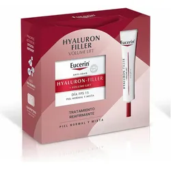 Eucerin, Beauty Geschenkset, Hyaluron Filler Volume-Lift Day Normale Mischhaut Lot 2 Stück (Gesichtspflege Set)