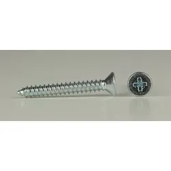 ISO 7050- Stahl verzinkt 2,2x6,5 - Senk-Blechschrauben mit Kreuzschlitz H, Form C-