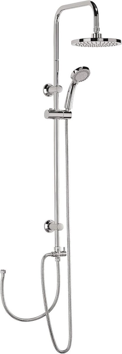 Modern Douchesysteem met Regendouche en Handdouche, Chroom