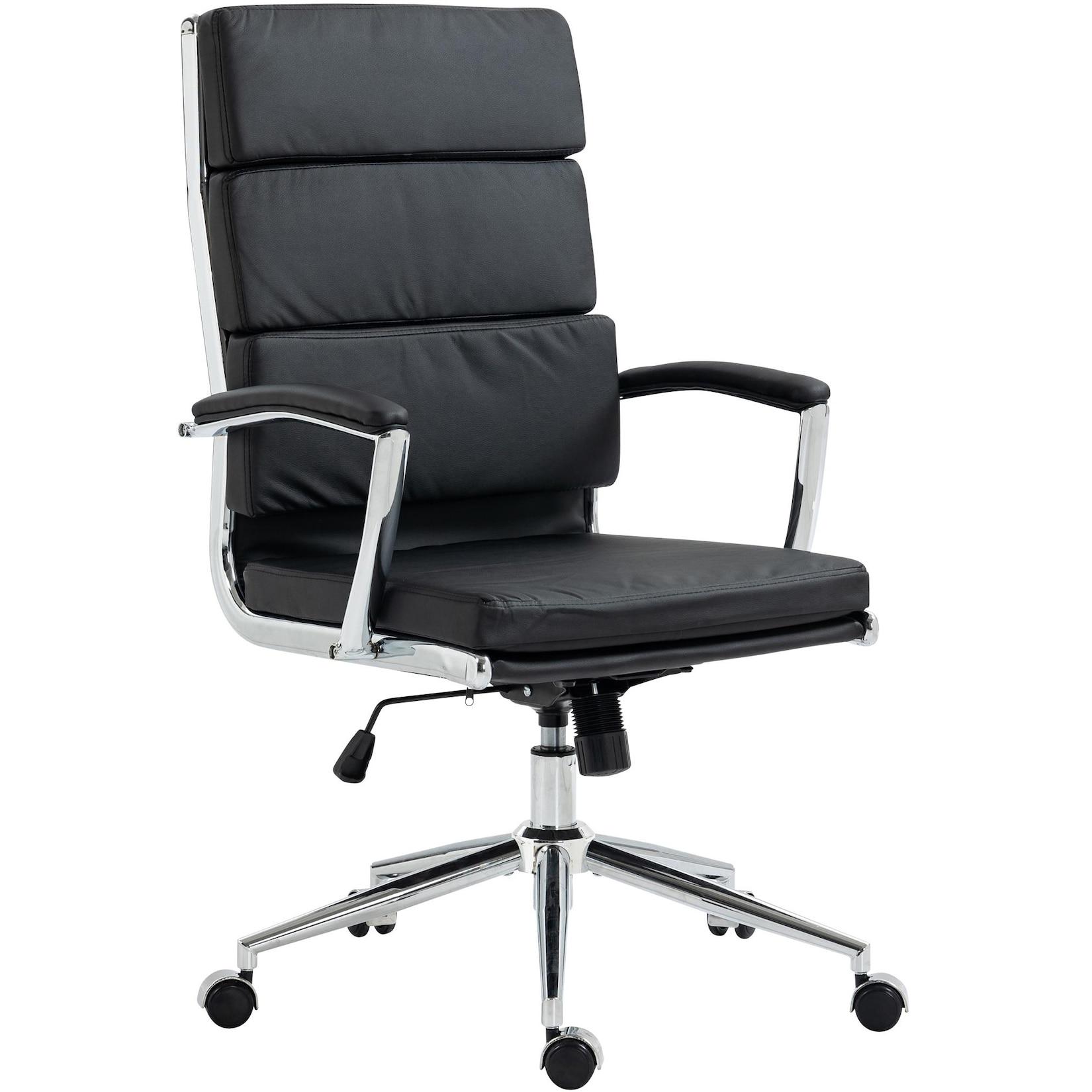 CLP Bürostuhl Cleveland Kunstleder - Farbe: schwarz, Material: Kunstleder