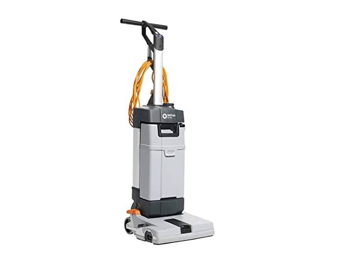 Nilfisk Machine à récurer SC100 E (nettoyage en profondeur dans les zones étroites\, 2 quantités d'eau\, largeur de frottement 31 cm\, appareil de nettoyage) 107408100