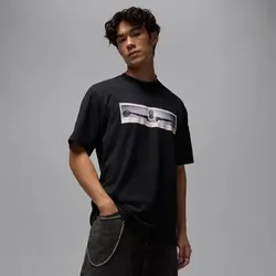 NIKE Herren Fantrikot M J NC WINGS PHOTO SS CREW, Größe M in Grau Grau