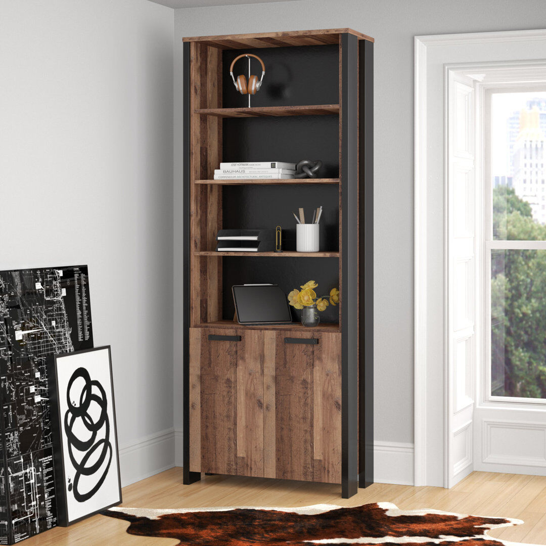 Mercury Lanham 220.7 cm H Standard Bookcase 220.7 cm H x 86.7 cm W x 41.6 cm D