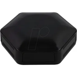 CBHEX1-42-BK - Hex-Box mit 4 massiven und 2 belüfteten Elementen, schwarz