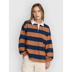 RVCA Academy Rugby Sweater brown sugar Gr. XS