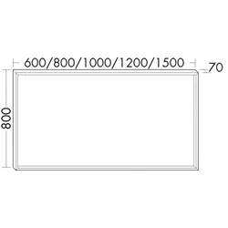 Burgbad Spiegel Sys30 PG2 Echo 800x1000x70 Sys30 PG2 Echo, SIIV100470 SIIV100470