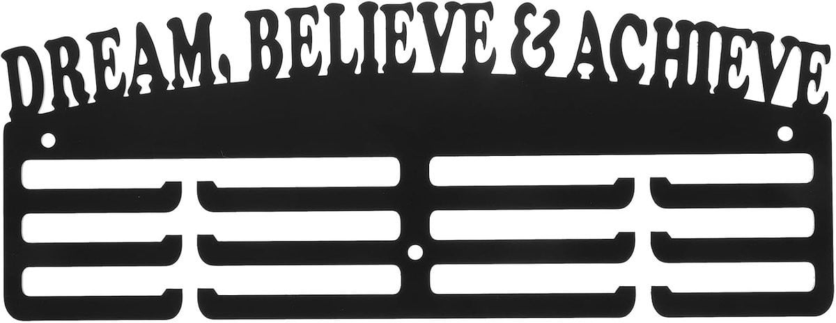 Medaillehouder Sport Medaillerek voor Wandmontage - Zwart - 36 x 11,5 cm