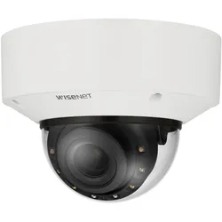 Hanwha 4K AI IR Vandal Dome Camera (3840 x 2160 Pixels), Netzwerkkamera, Weiss