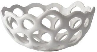 Elk Home Perforated Porcelian White 12 Inch Wide Bowl