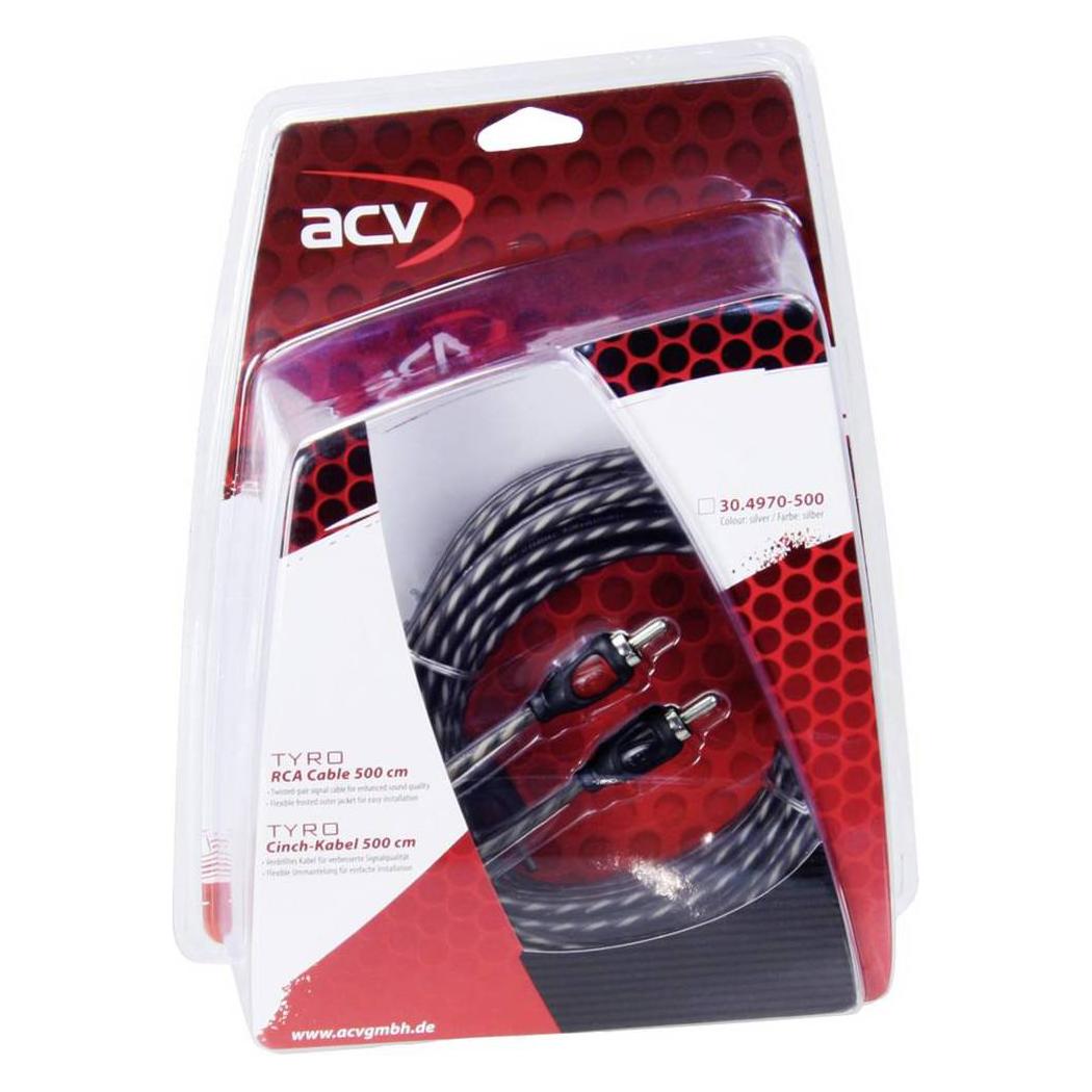 ACV 30.4970-500 Cinchkabel 5 m (2x Cinch-Stecker - 2x Cinch-Stecker) (30.4970-500)