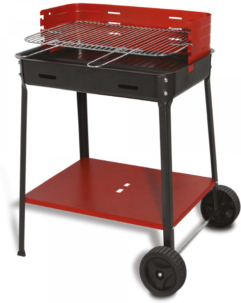 Mille Flavia c/r 55 - Handgefertigter Eisen-Holzkohlegrill - 55,5x29,5cm