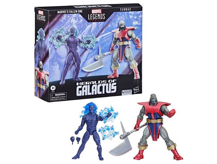 Hasbro Actionfigur Marvel Legends Heralds of Galactus Fallen One and Terrax 6 Inch Action