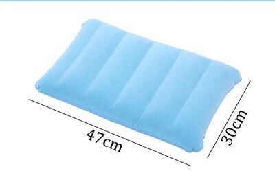 Useful Little Things Portable Inflatable Travel Pillow Neck Support light Blue