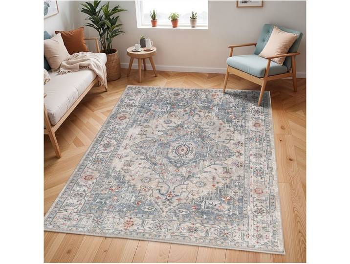 Tapis poils ras NOURA vintage