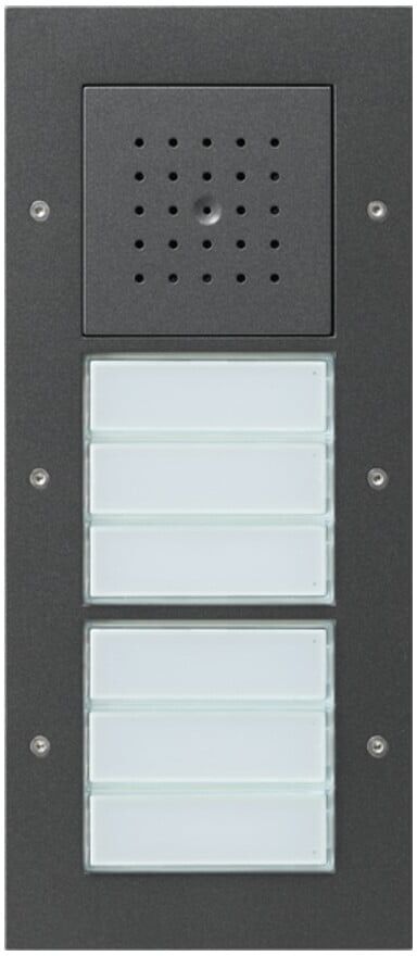 Gira Türstation AP 6fach anthrazit 126867)