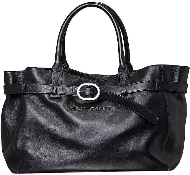 FINAL DRAFT Ledertasche - Tasche 504 schwarz EG