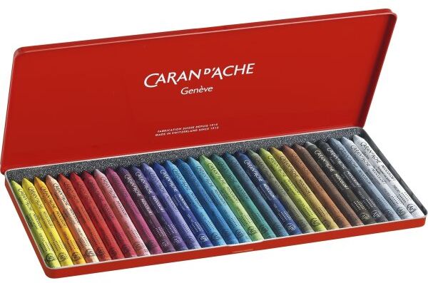 Caran D'Ache Vokskridt   30 Farver