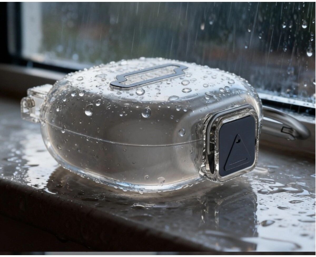 INF Schutzhülle, kompatibel mit Shokz Open Fit 2+/T921 Bluetooth-Kopfhörern – hochtransparente TPU, wasserfest, passgenau Schwarz