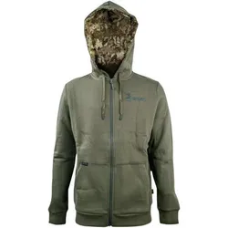 GO Core Zip-Through Hoodie Herren (Olive), Olive, 2XL
