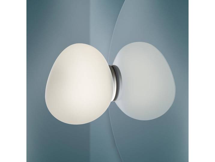 Gregg Piccola Applique Murale IP44 Mirror Blanc - Foscarini - Salle de bains - Design - Verre - Rond