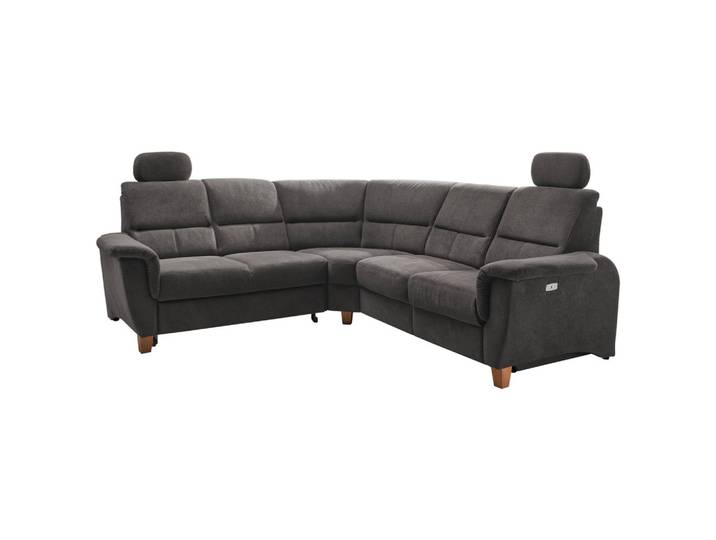 Ecksofa Parole Anthrazit Struktur
