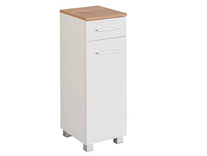 Badezimmerschrank Pares 30cm 1 Tür & 1 Schublade - weiß