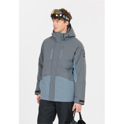 Skijacke SLOPE "Kenai", Herren, Gr. XS, grau, 100% Polyester, unifarben, normal, ohne Ausschnitt, Jacken Skijacke, mit warmem Futter und hochwertigem Wetterschutz