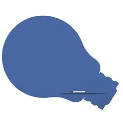 Rocada Whiteboard »Skinshape IDEA« 115 x 150 cm blau blau