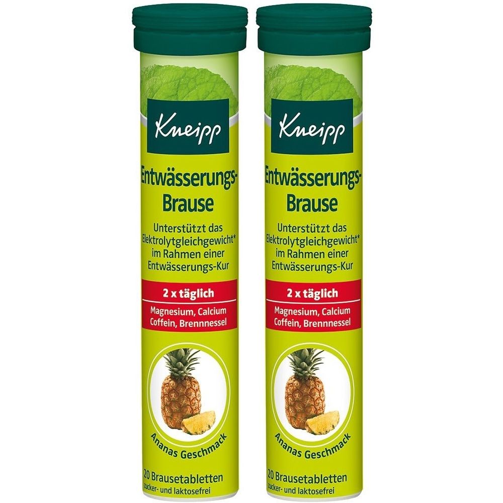 2x Kneipp Entwässerung Brausetabletten 2x20 St