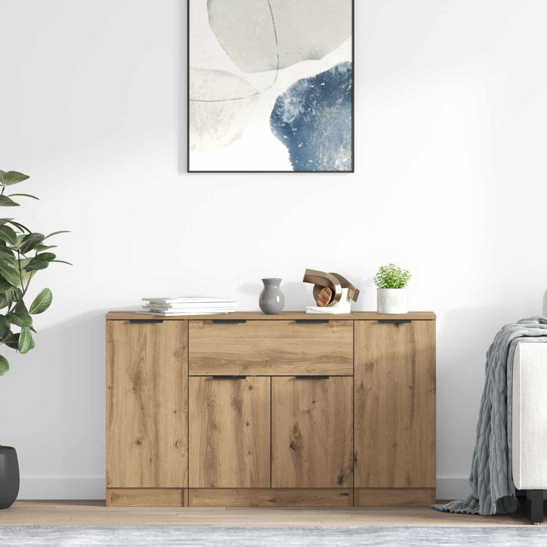 17 Stories 120 cm W Sideboard Artisan Oak 70cm H X 120cm W X 30cm D