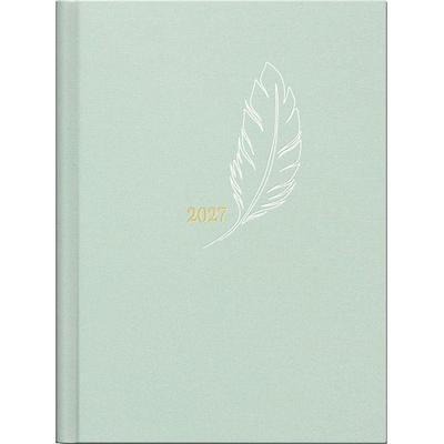 rido/idé 7013603017 Taschenkalender Premium Young Line Mini 2027 'Feather' A6, Textil