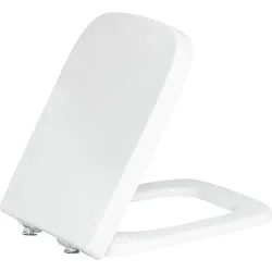 WC-Sitz Geberit Renova Plan weiß, Softclose, QuickRelease, Scharniere Messing verchromt
