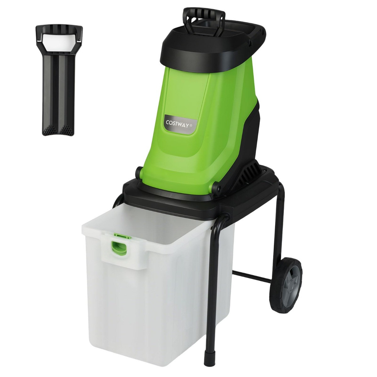 Costway Elektrische Tuinversnipperaar 2800 W Groen