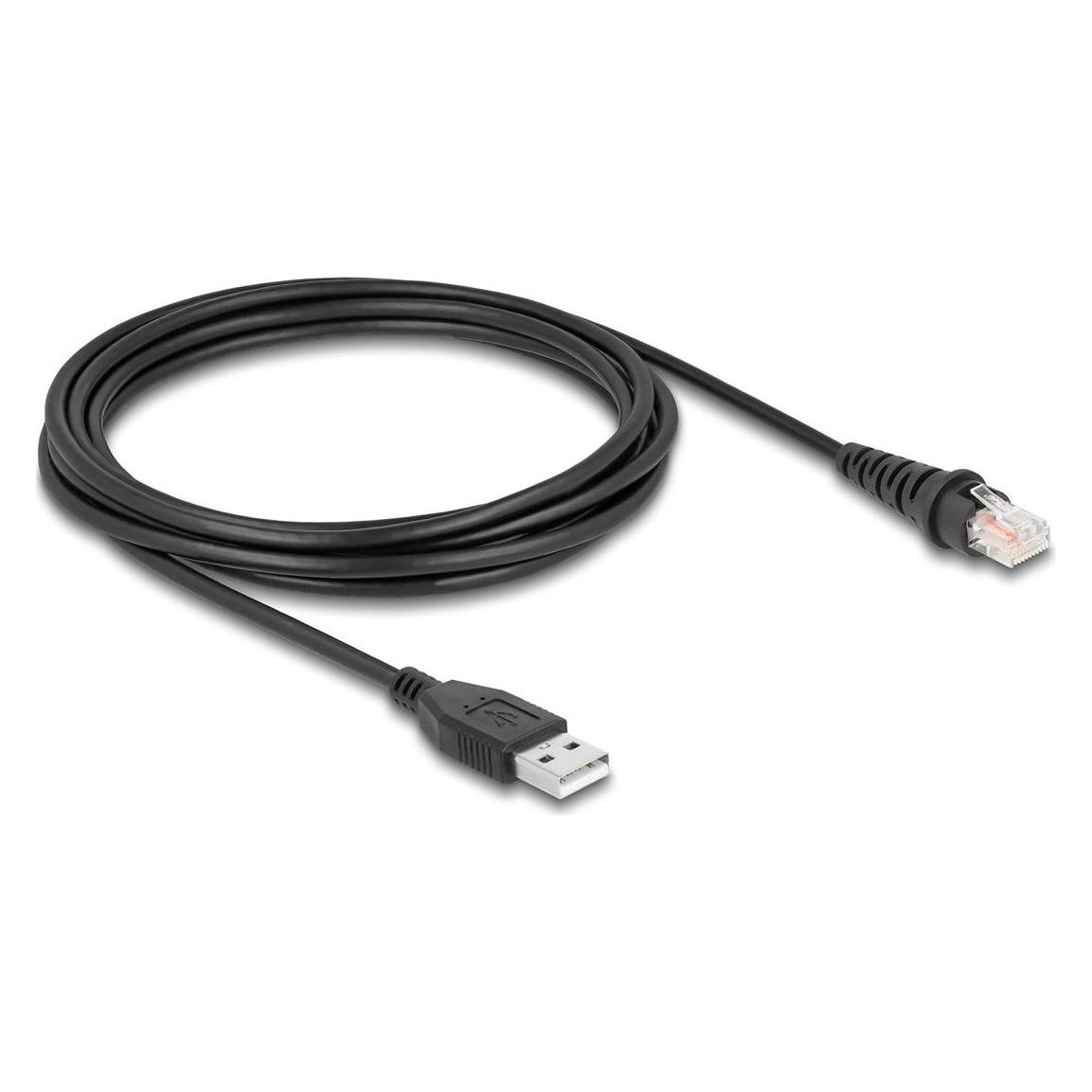 Delock RJ50 zu USB 2.0 Typ-A Barcodescanner Kabel 3 m (3 m) (90612)