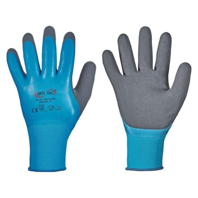 Opti Flex Handschuhe Aqua Guard Grösse 10 blau EN 388 PSA-Kategorie II (10) (0545-10H)