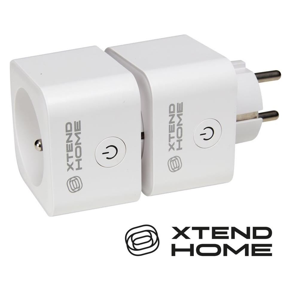 Xtend Home set 2x chytrá interní zásuvka, měření příkonu, správné spínání fáze, Tuya (XTH-ZA101M(2ks))