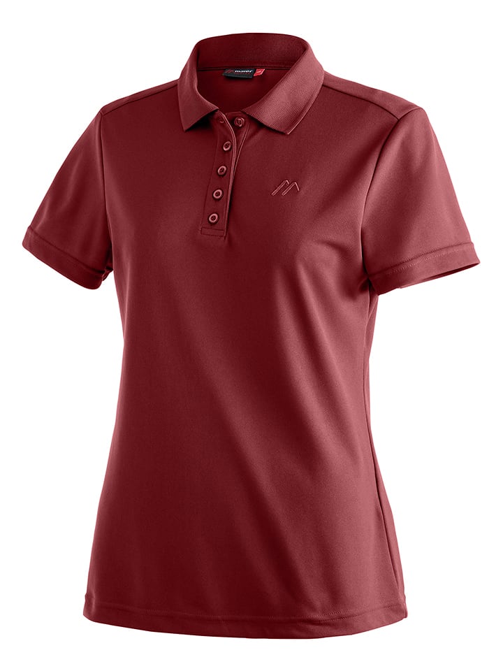 Maier Sports Funktionspoloshirt "Ulrike" in Rot - 40