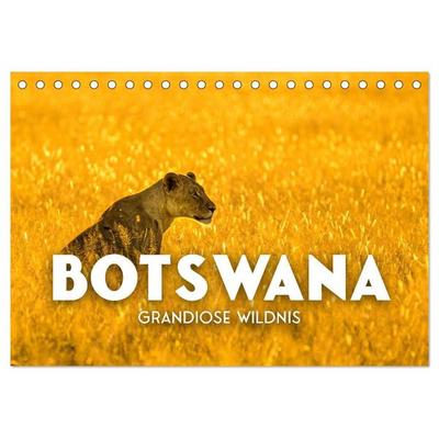 Botswana - Grandiose Wildnis (Tischkalender 2027 DIN A5 quer), CALVENDO Monatskalender