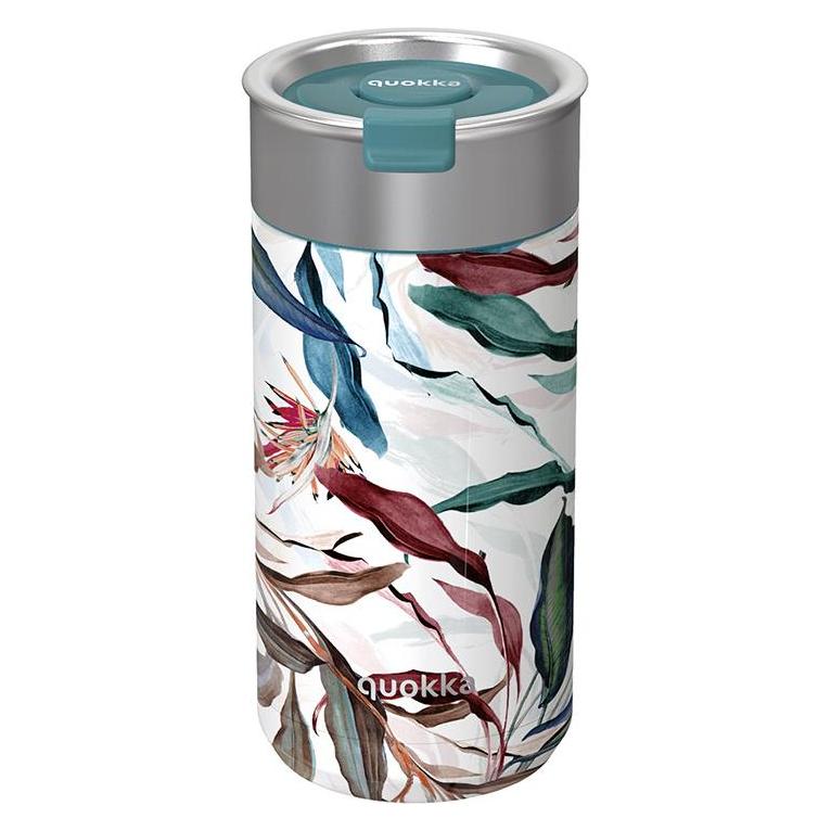 Quokka Boost Coffee Tumbler - Edelstahl-Thermobecher mit Teesieb 400 ml (Bouquet) (0.40 l) (40072)