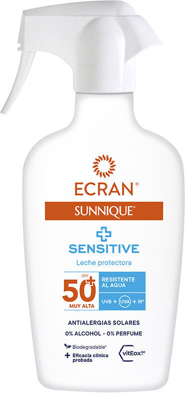 Ecran Pistola spray Sunnique Sensitive SPF50+ 270 ml