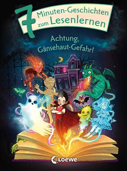 Leselöwen - Das Original - 7-Minuten-Geschichten zum Lesenlernen - Achtung, Gänsehaut-Gefahr!: Erstlesebuch für Kinder ab 6 Jahren - Preis vom 30.09.2026 09:01:18 h