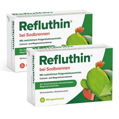 Refluthin Minze + Frucht 48er 48+48 St Kautabletten