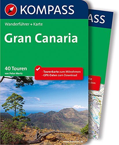 Peter Mertz - Gran Canaria: Wanderführer mit Extra Tourenkarte zum Mitnehmen. (KOMPASS-Wanderführer) - Preis vom 09.10.2026 07:28:09 h