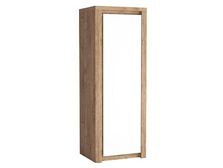 Mirjan24 Kleiderschrank Cylika CI02, Drehtürenschrank mit Kleiderstange, Grifflosem Öffnen, Gedämpfte Gleitschienen, Garderobenschrank, Schrank für Diele & Flur, Schlafzimmer (Ribbeck/Ribbeck + Weiß)