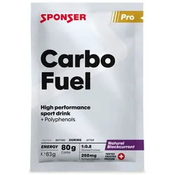 Sponser Unisex Carbo Fuel Natural Blackcurrant (10 x 83g)