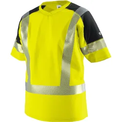 Warnschutz Funktionsshirt "2139-861" - L - warngelb/anthrazit