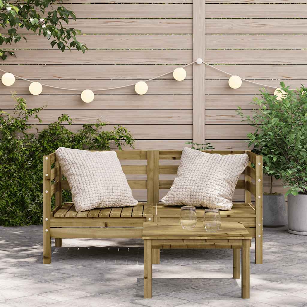 vidaXL Corner Sofa 2 pc Treated pinewood under high pressure